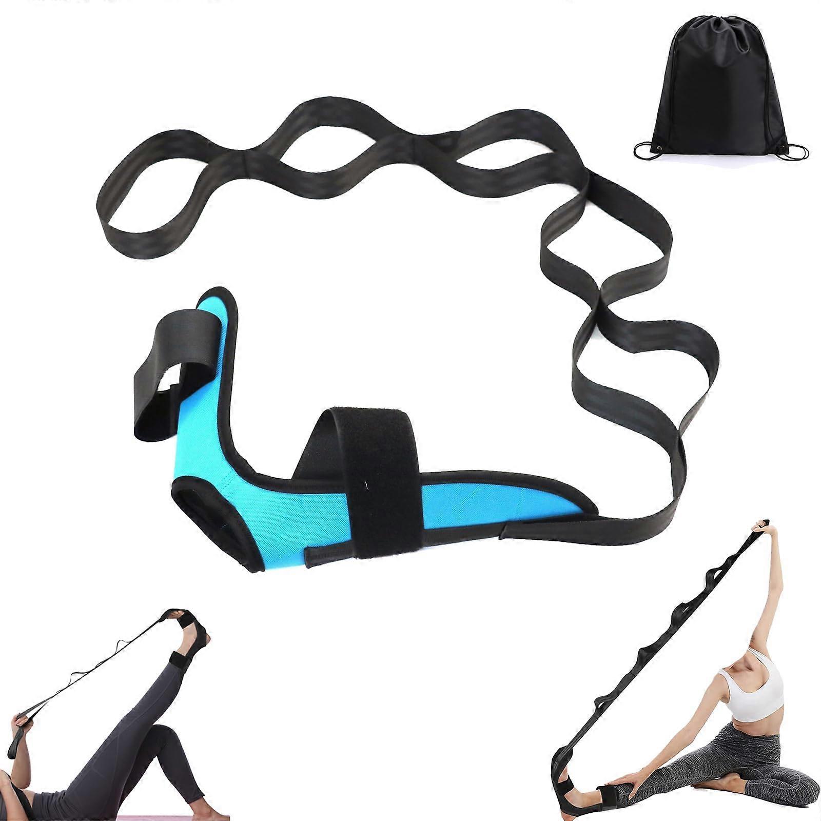 Stretching Strap With Loops And Detachable Foot Izzila, Yoga Straps For Stretching With Loops, Highly Elastic Strap