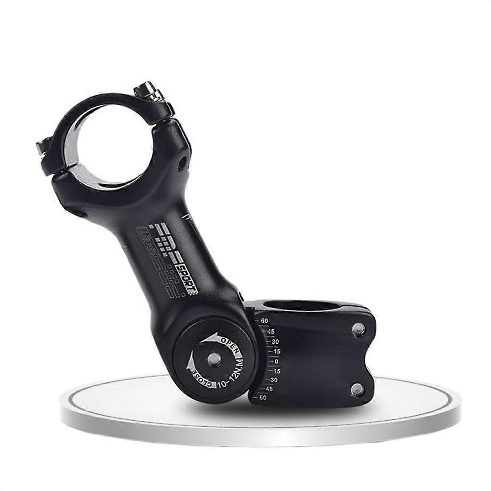 Adjustable Angle Bicycle Stem 25.4/31.8 Mm Clamp Aluminum Alloy Mountain Bike Front Fork Adapter 110 Mm