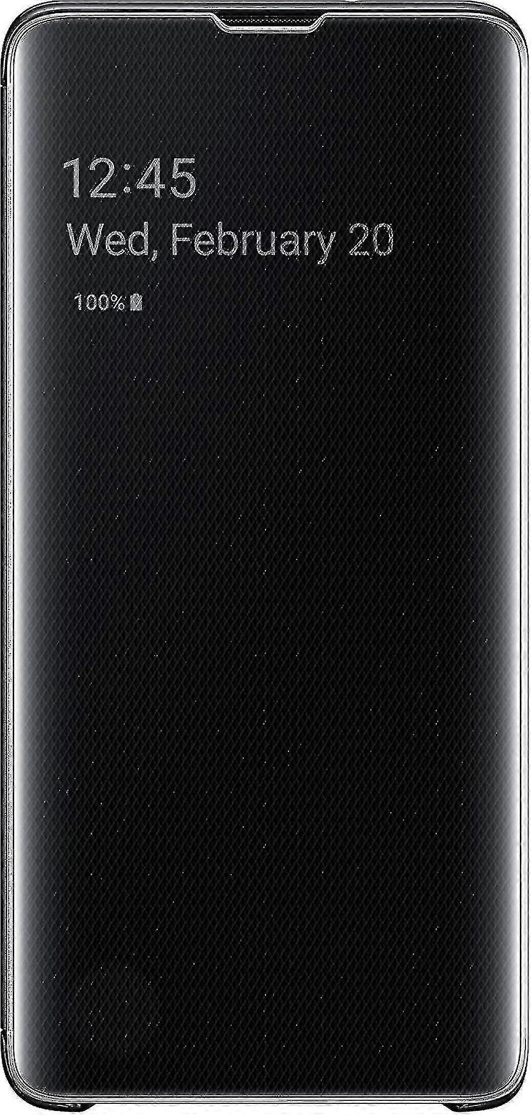 Samsung Galaxy S10 Clear View Folio suojakotelon kuori musta väri