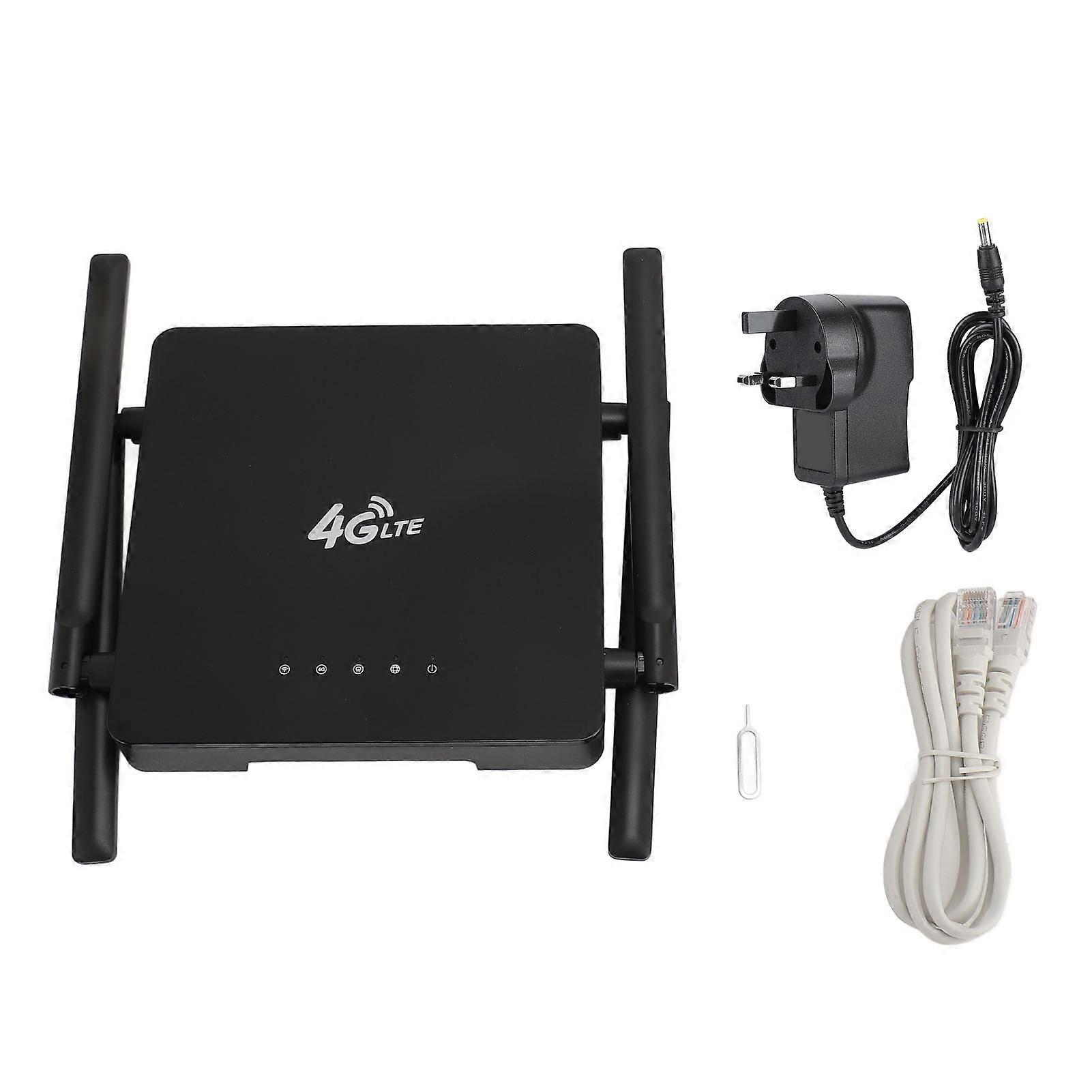 4G LTE Modem Router Professional High Speed 1200Mbps Supports 32 Simultaneous Users Online with SIM Card Slot AC1200 Unlocked Version 100‑240V UK Plug