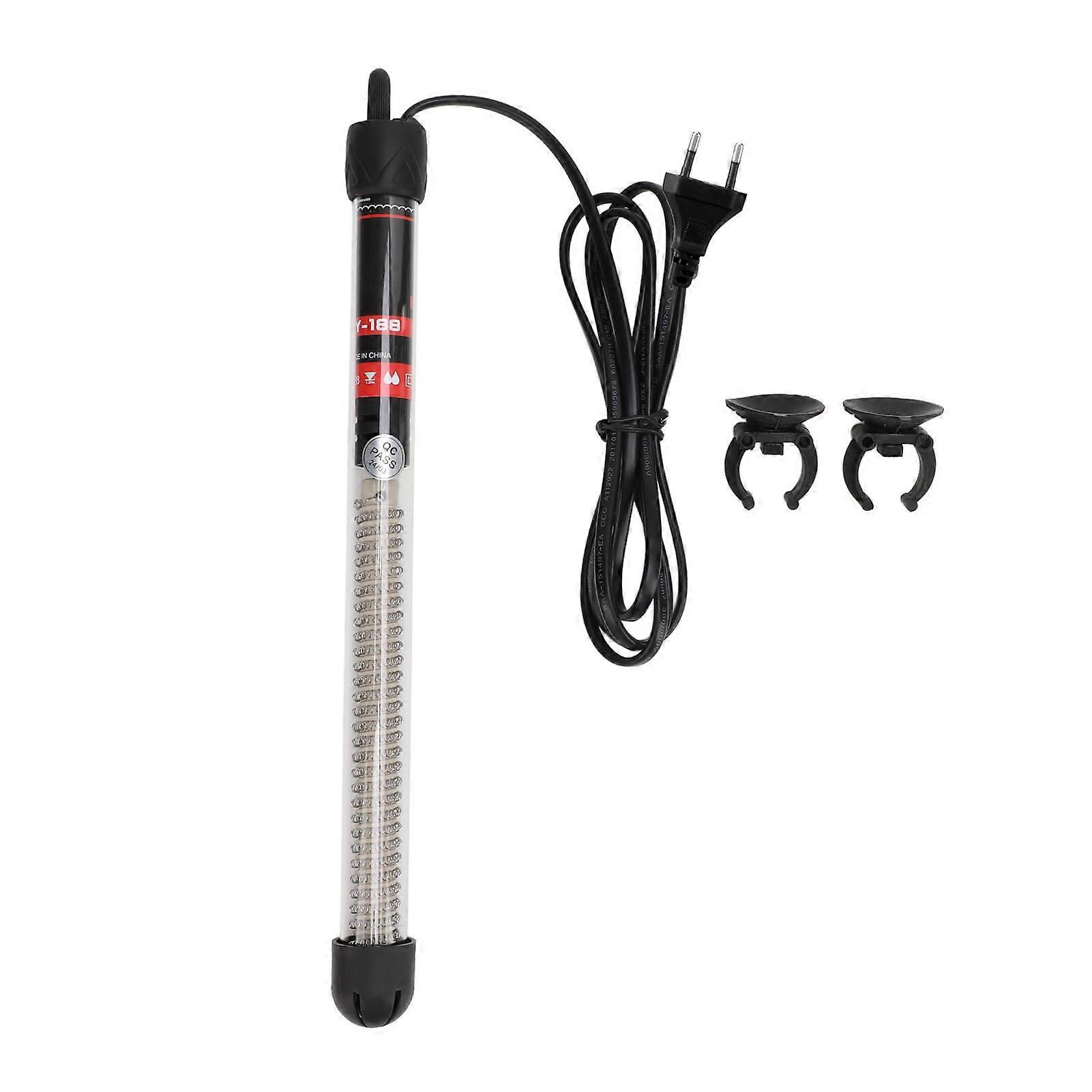 Submersible Aquarium Automatic Constant Temperature Glass Adjustable Fish Tahk Heater with 2 Suction Cups