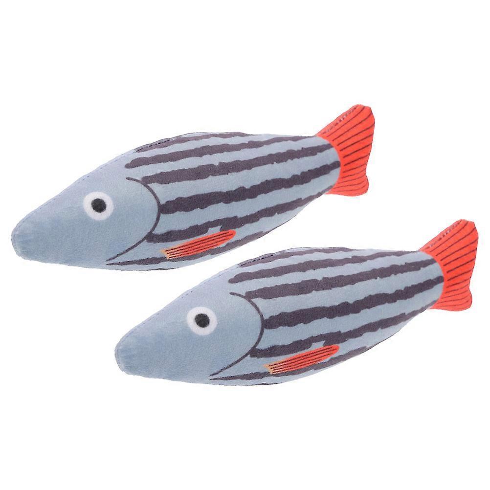 Kitten Catnip Self Amusing Fish Shaped Organic Catnip Promotes Activity Cats 2Set