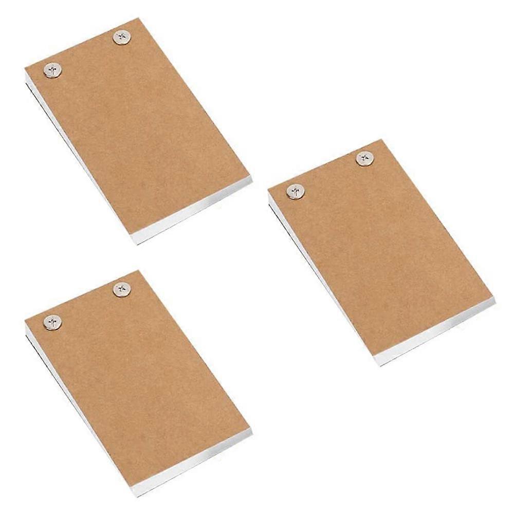 MultiPurpose Memo Pad Notepad Writing Diy Planning Recording Journey Drawing Graffiti Light Brown 115x65cm Rectangular Simple Design Students 3Pcs
