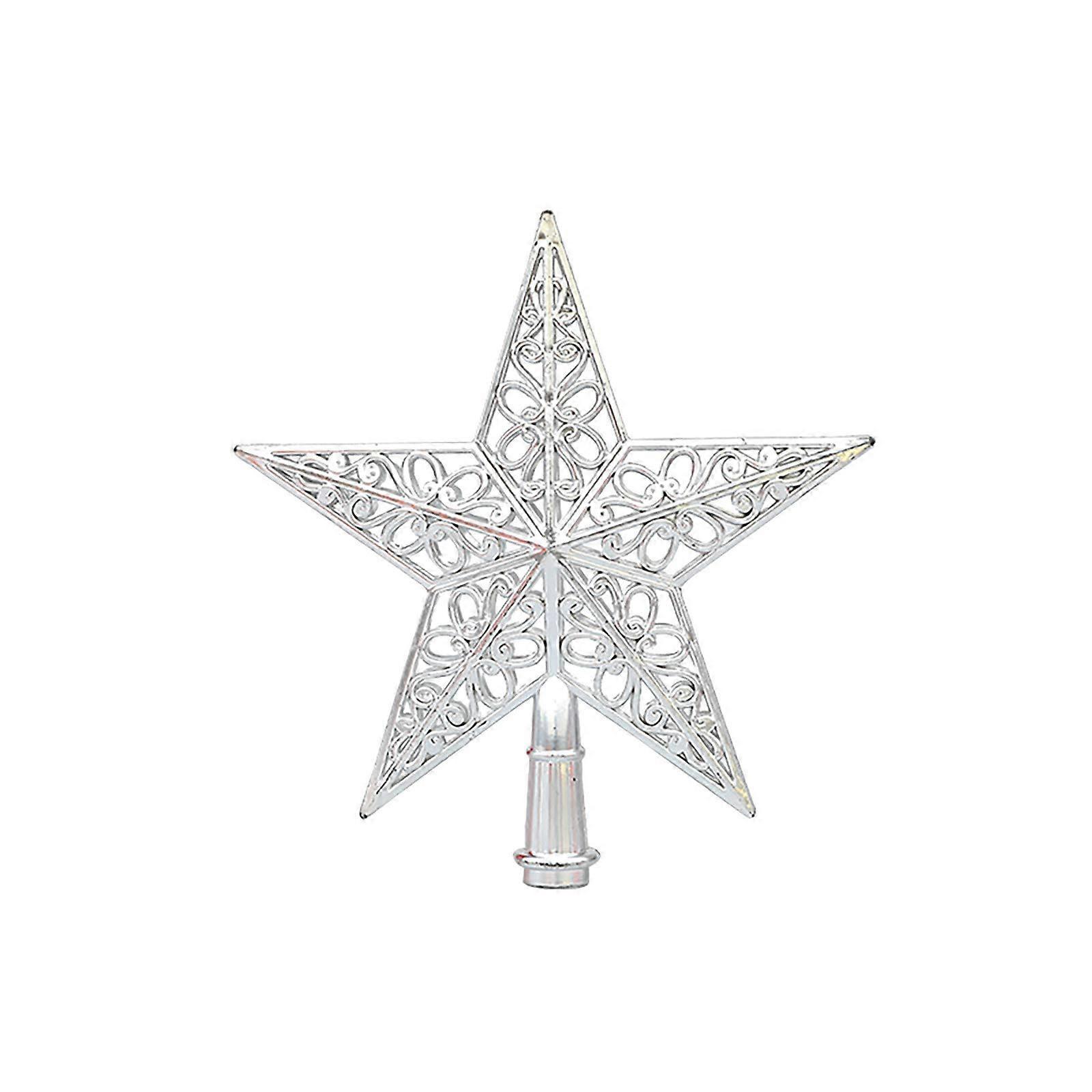 Christmas Tree Topper Star Christmas Tree Topper Made of Plastic, Christmas Decoration for Tree Topper