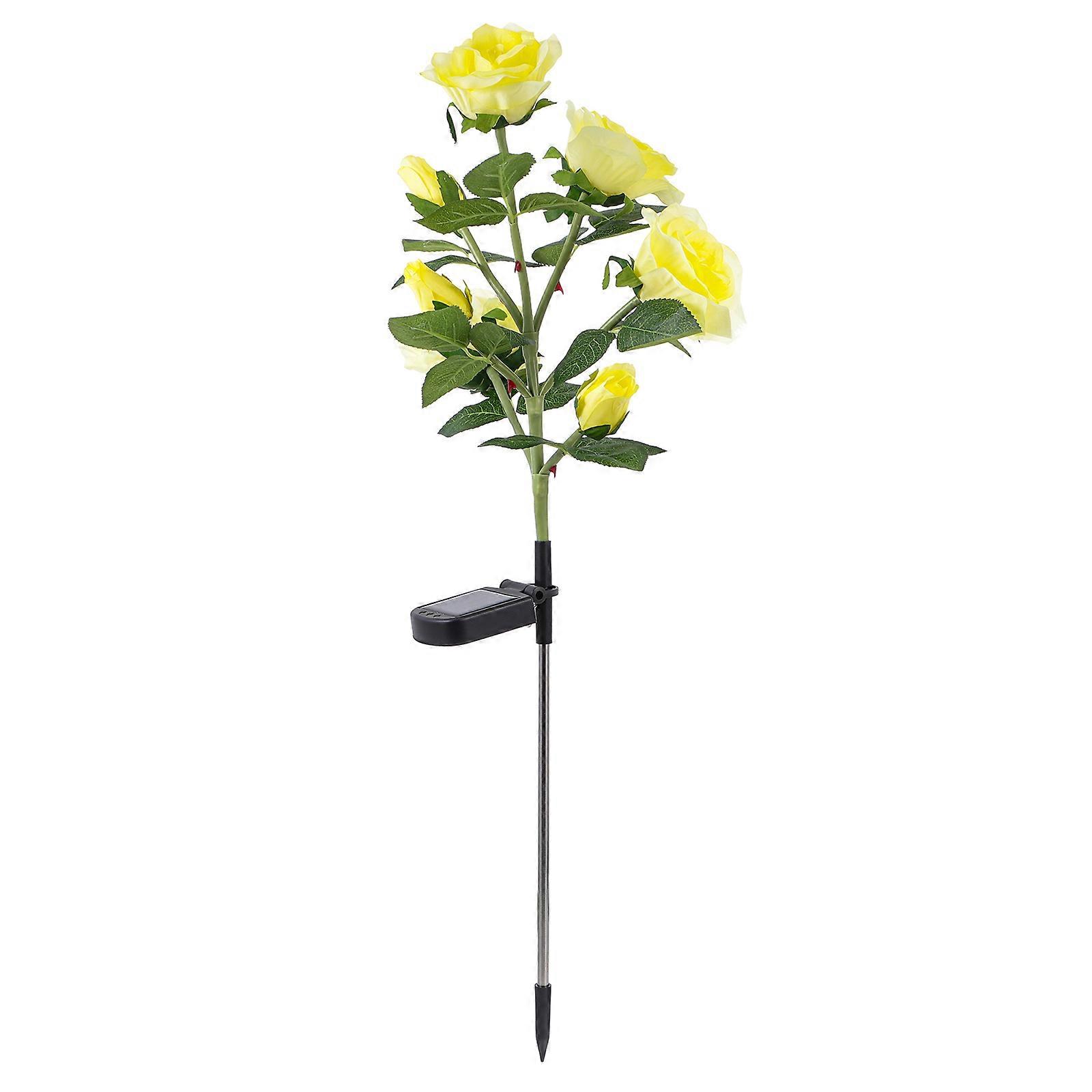 SolarPowered Lawn Lights for Yard ABS Material Yellow Color Durable and Compact Size