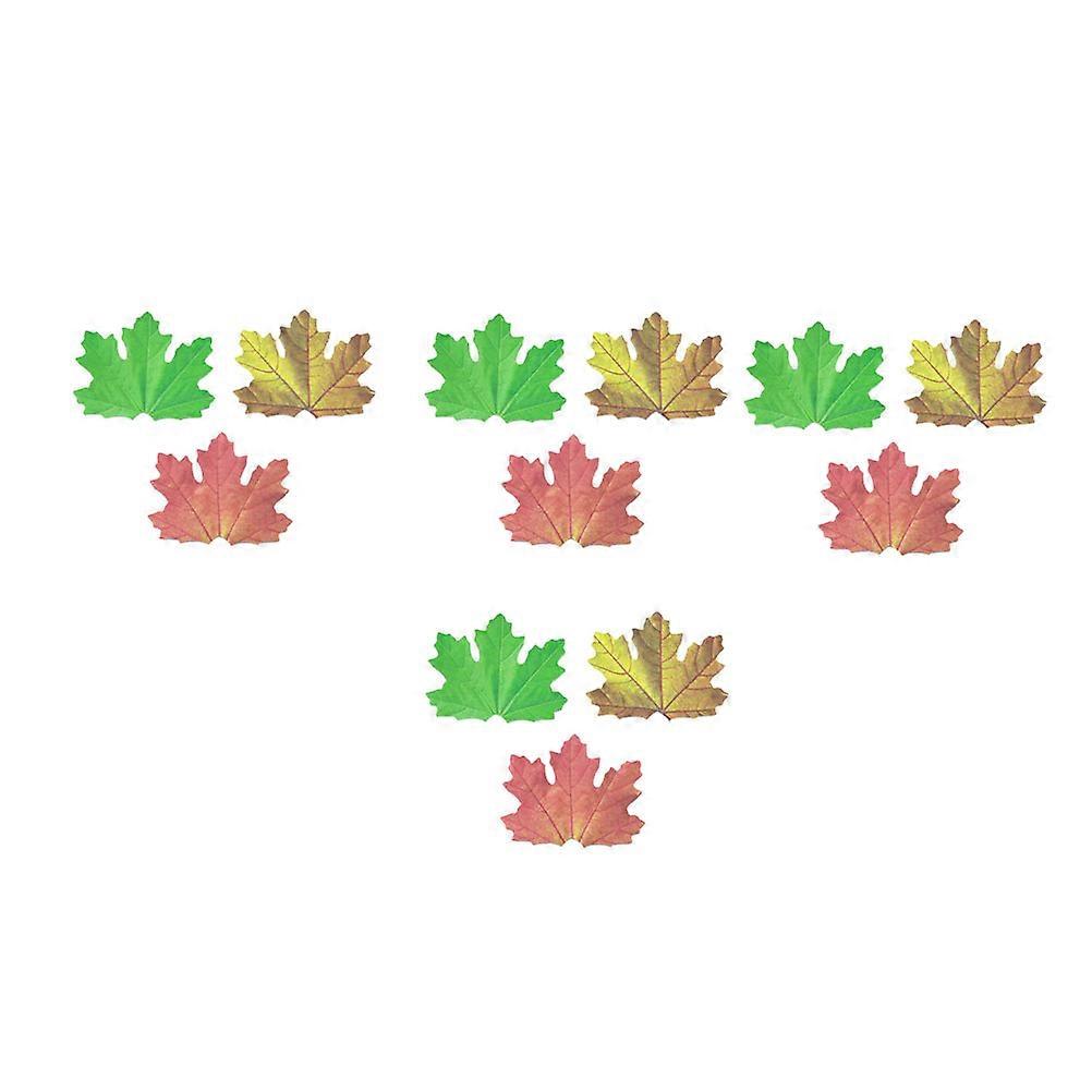 Message Notes Maple Leaf Note Pad for Noting 12Pcs Assorted Color Paper