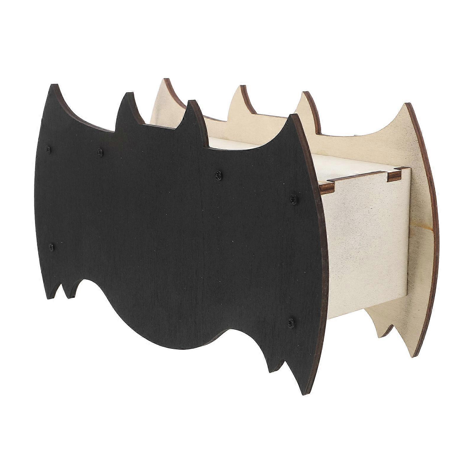 Bat House Weatherproof Habitat for Bats Year-Round Use Wooden Bat Shaped Elegant Design For Garden Backyard 1Pack