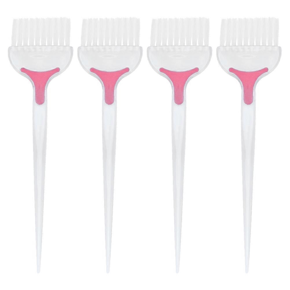 Dyeing Comb White Rectangular Style For Diy Hairdressing Spa Highlights 4Pcs