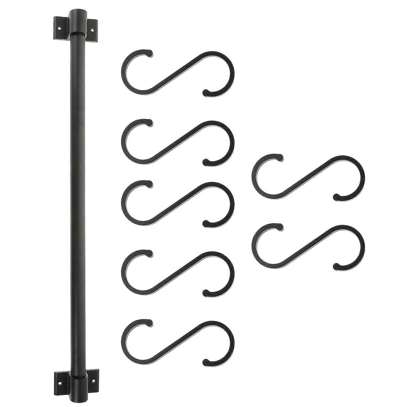 Wall-mounted Storage Hook Kitchen Hanger Space-saving 50x6cm 1Set