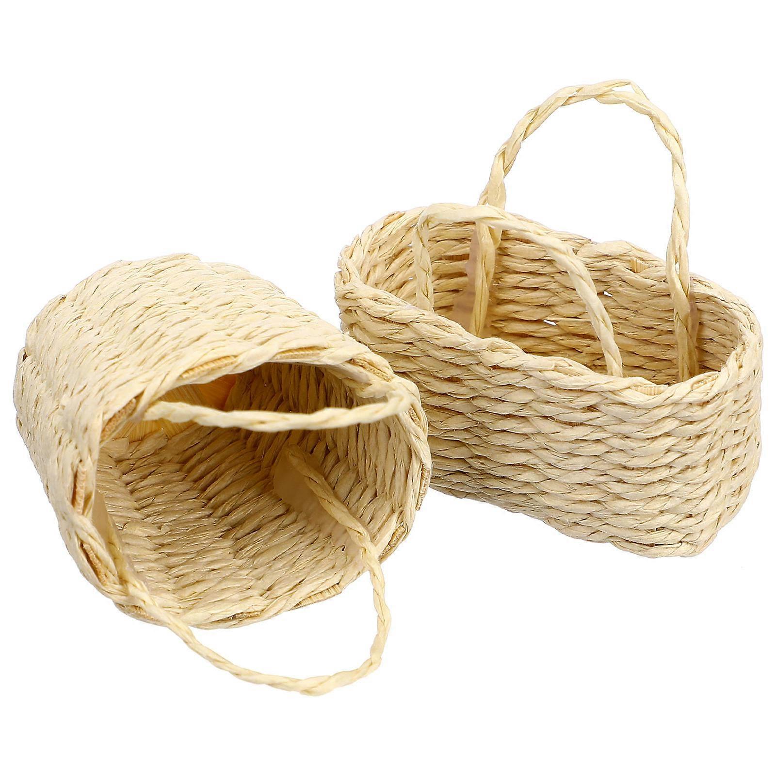 Artificial Handheld Baskets Design Flower Arrangement Children 2Pcs