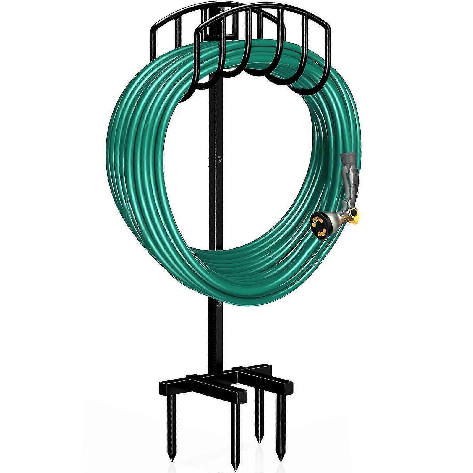 可拆卸金属花园软管支架，适合户外使用