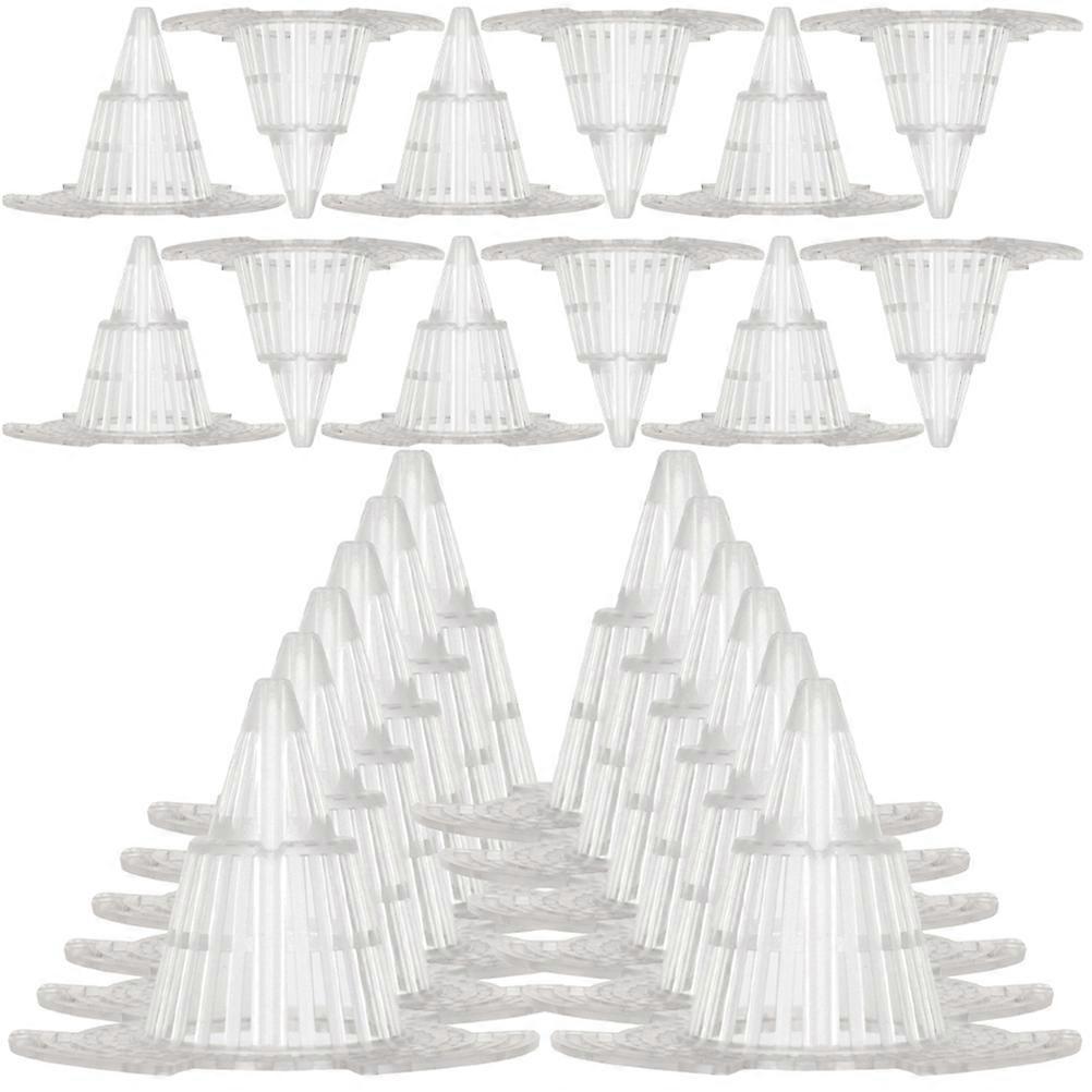 Planter Pad Cone Shaped Orchid Mesh For Flowerpot Drainage Prevent Soil Leakage 24Pcs