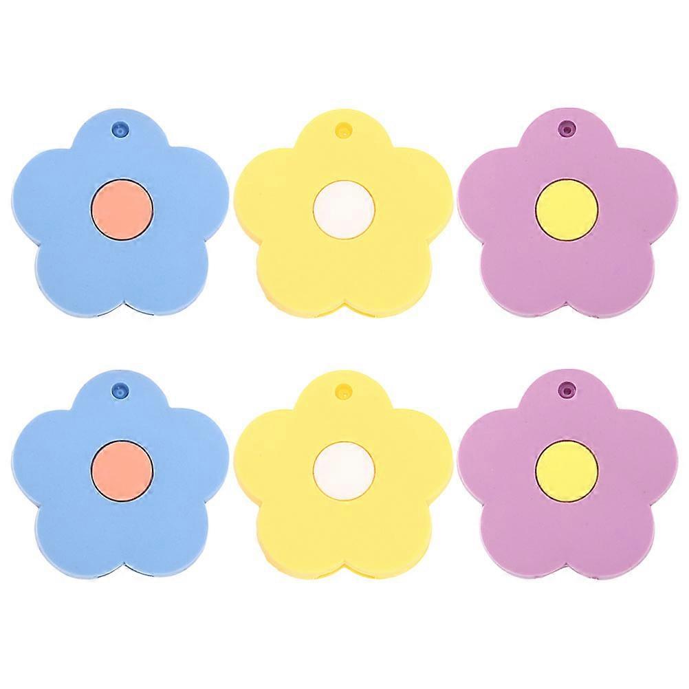 Key Covers Caps Flowers Silicone Material Compact Design House Key 6Pcs
