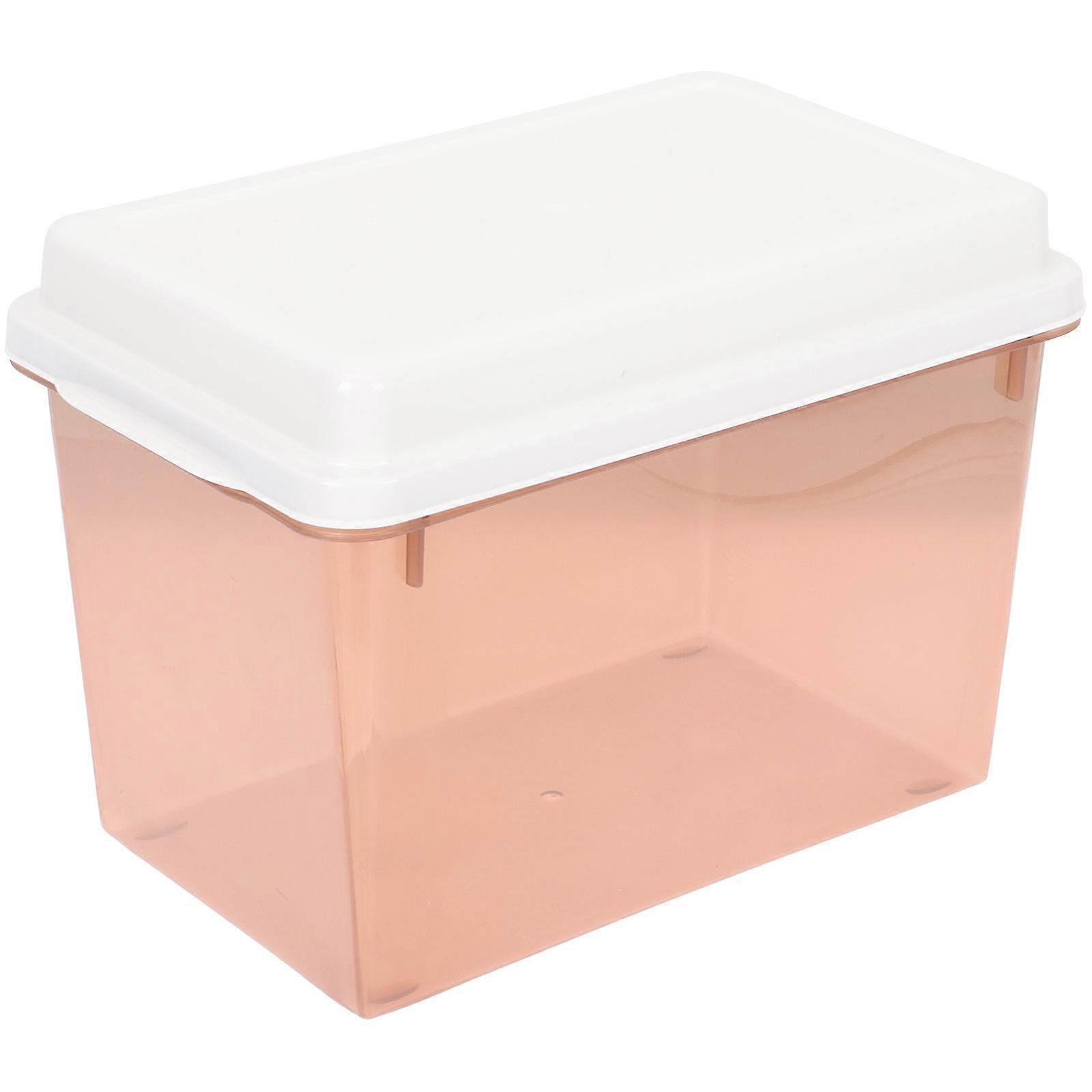 Air Tight Bread Box Plastic Bread Storage Box Rectangular Simple Style Home Organization 22x17cm 1Set
