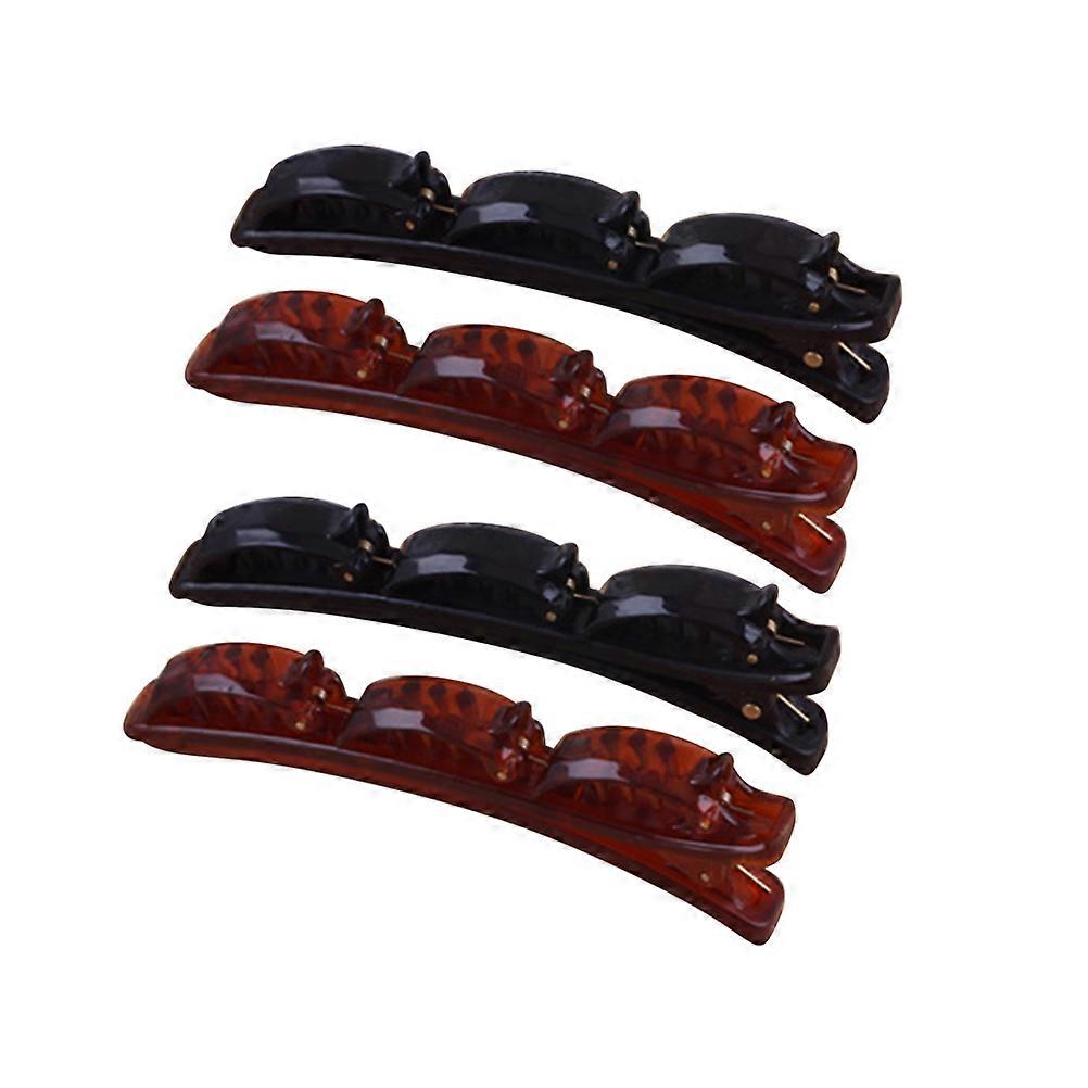 קליפים לשיער סלון קליפים לשיער לתקן שיער לנשים חתונה 4 יחידות