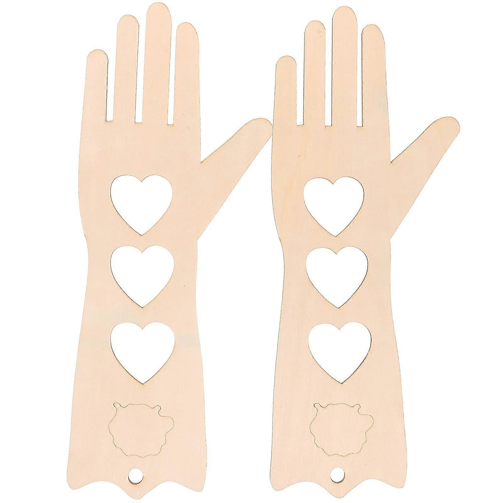 Knitting Aid Gloves Template Holders M Size Beginners Diy Projects Hollow Design Smooth Lines Simple and Generous 1 Pair