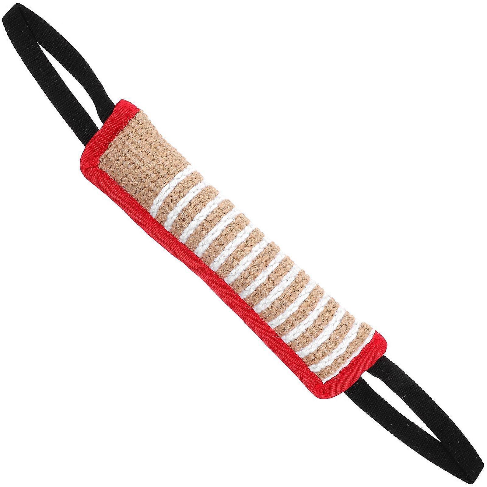 Dog Training Bite Pillow Dog Tug Toy Pet Interactive Toy Jute Bite Pillow Toy Molar Toy