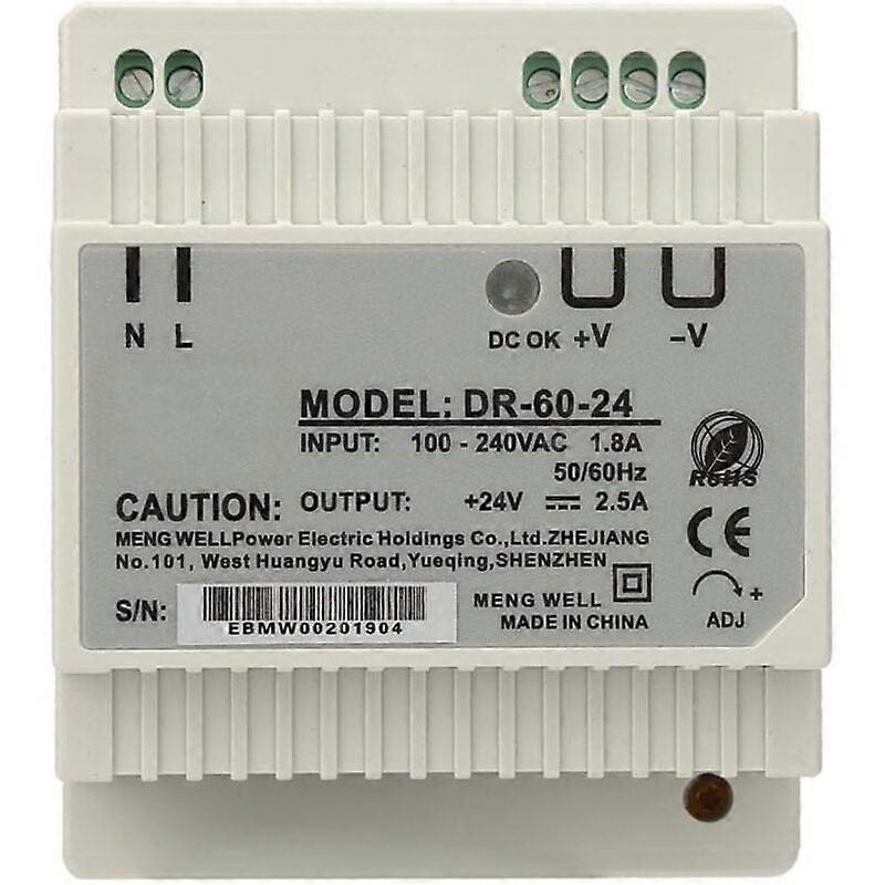 DR-60-24 60W 24V napájecí zdroj na jednu lištu DIN AC/DC spínaný napájecí zdroj