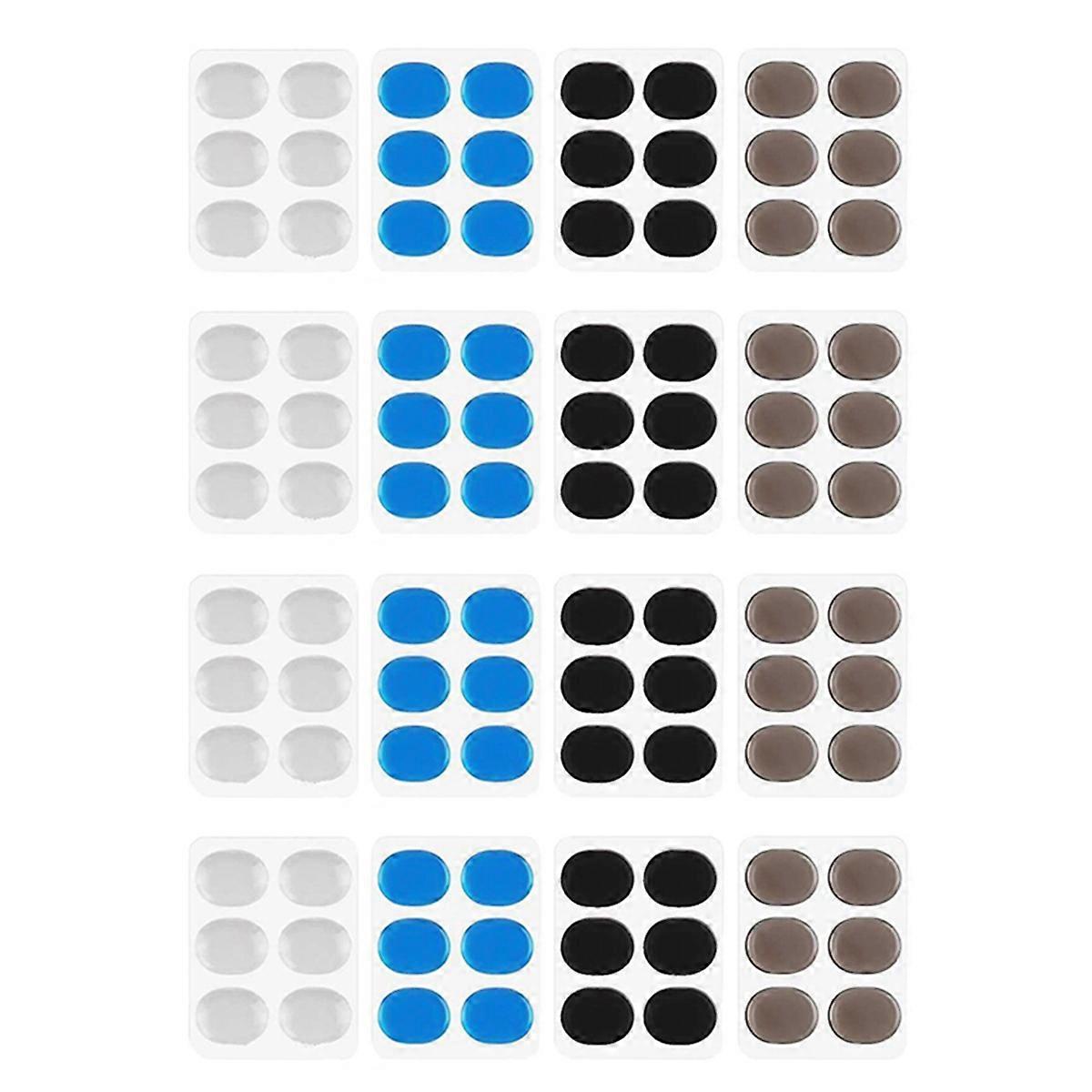 96 Pcs Silicone Drum Damper Pads, Drum Snare Mute Pad Soft Drum Damper Gel Pads for Drums Tone Contr
