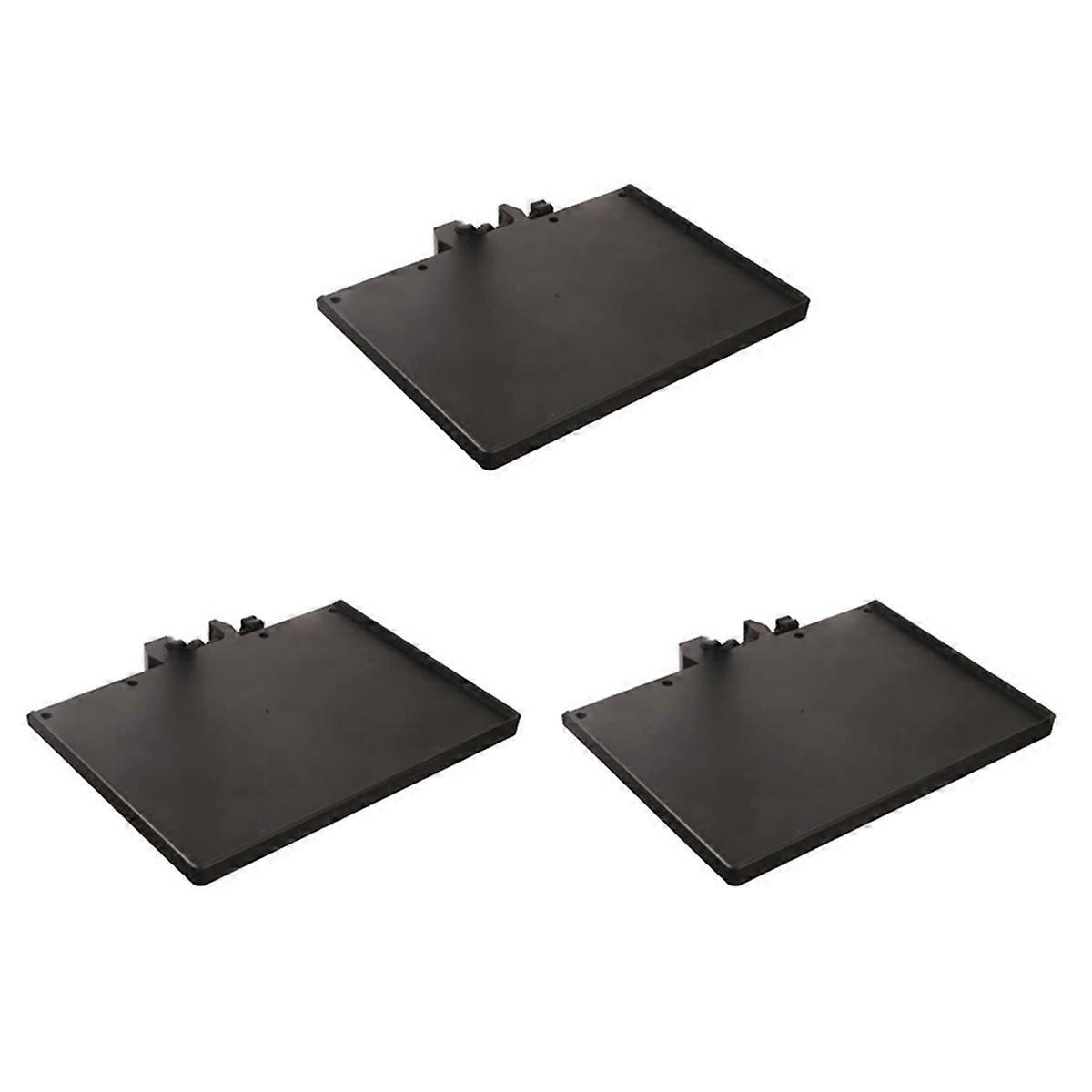 3X Microphone Stand Tray Mount Clamp on Rod Holders, Microphone Stand Desk with 24X17.5cm (Stand NOT