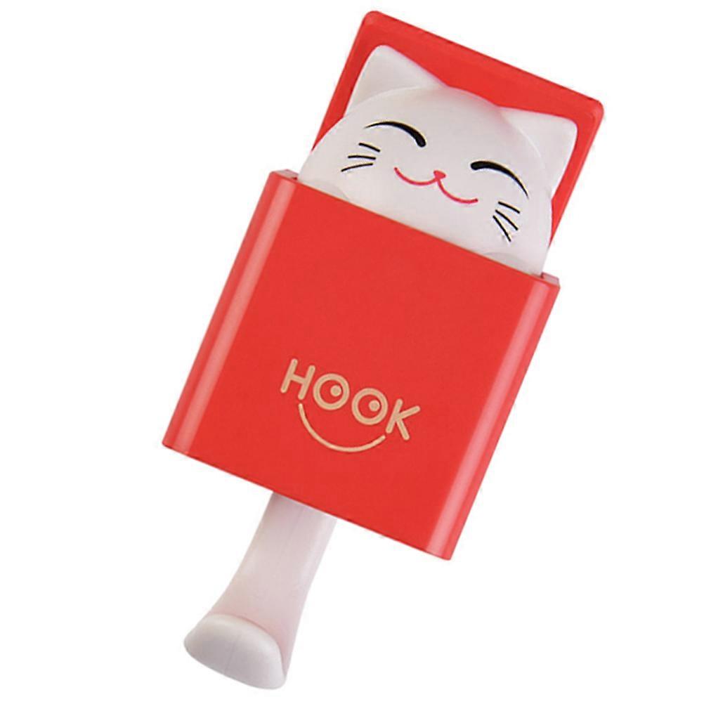 Cat Design Sticky Hook Sensor Hook Wall Decoration for Home Decor Clothes Hanger 5*7.6cm 1Pcs