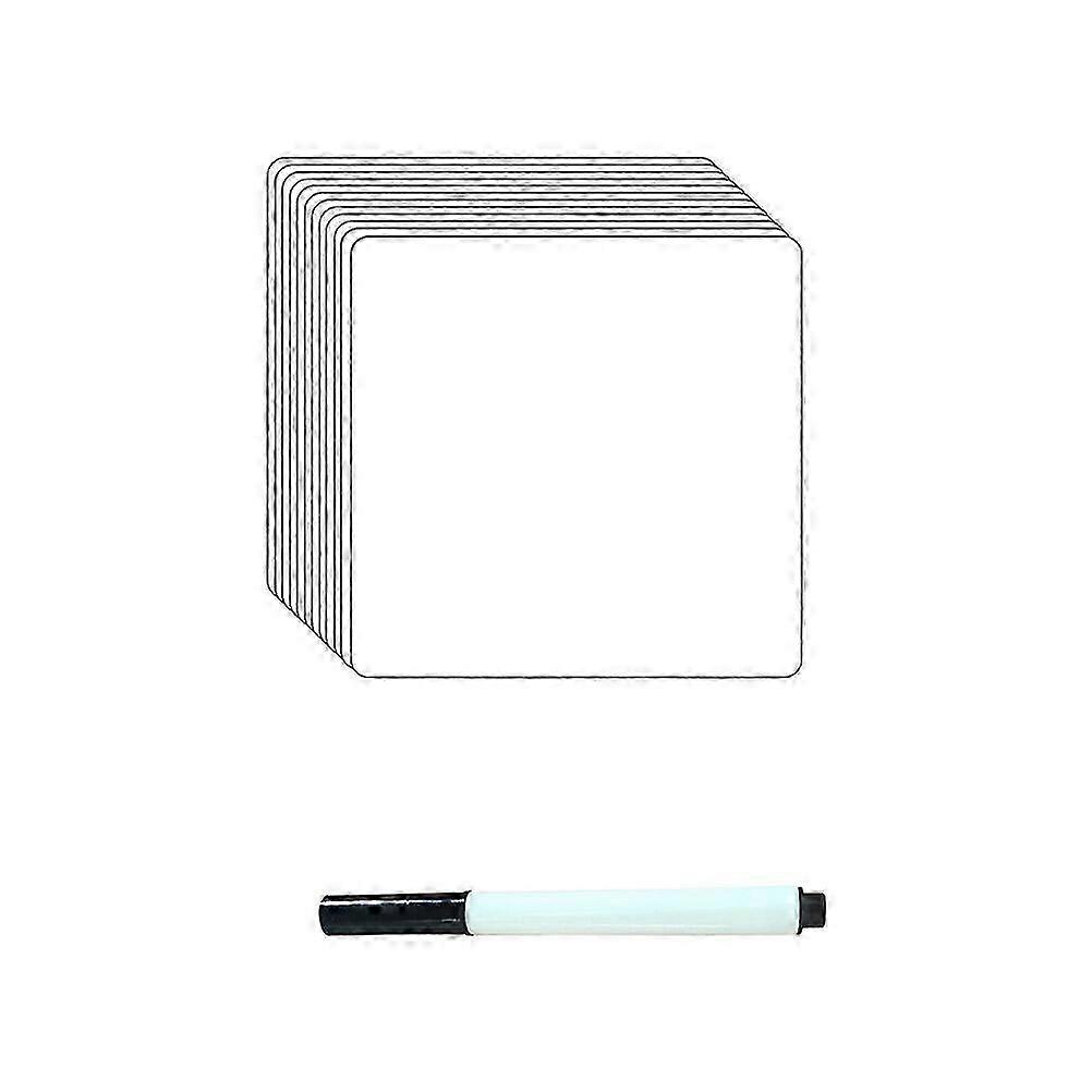 12Pcs Whiteboard Stickers DIY Removable Labels Dry Erase Sticky Notes with a Pen