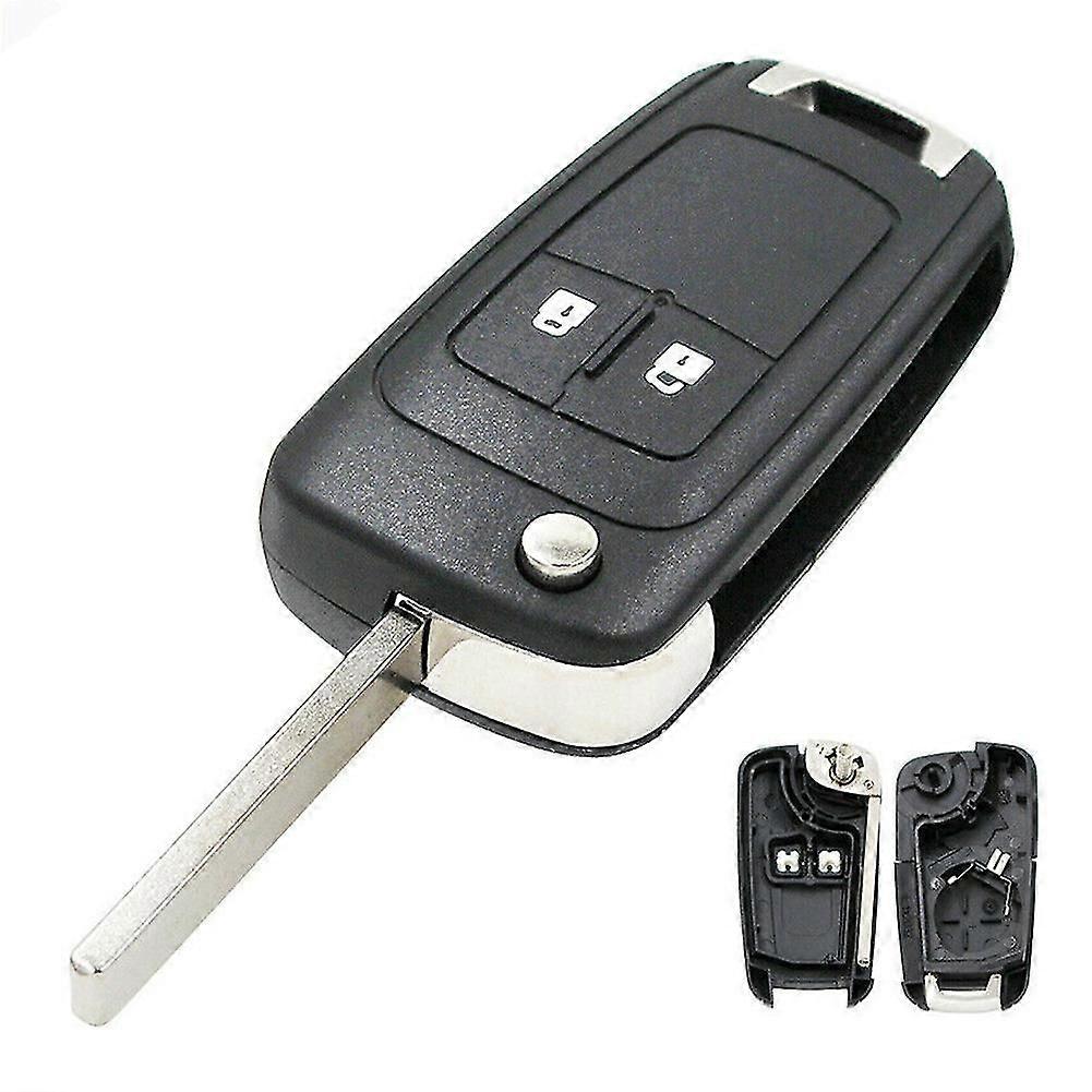 2-Button Folding Key Housing Replacement for Opel Astra J Corsa E Cascade
