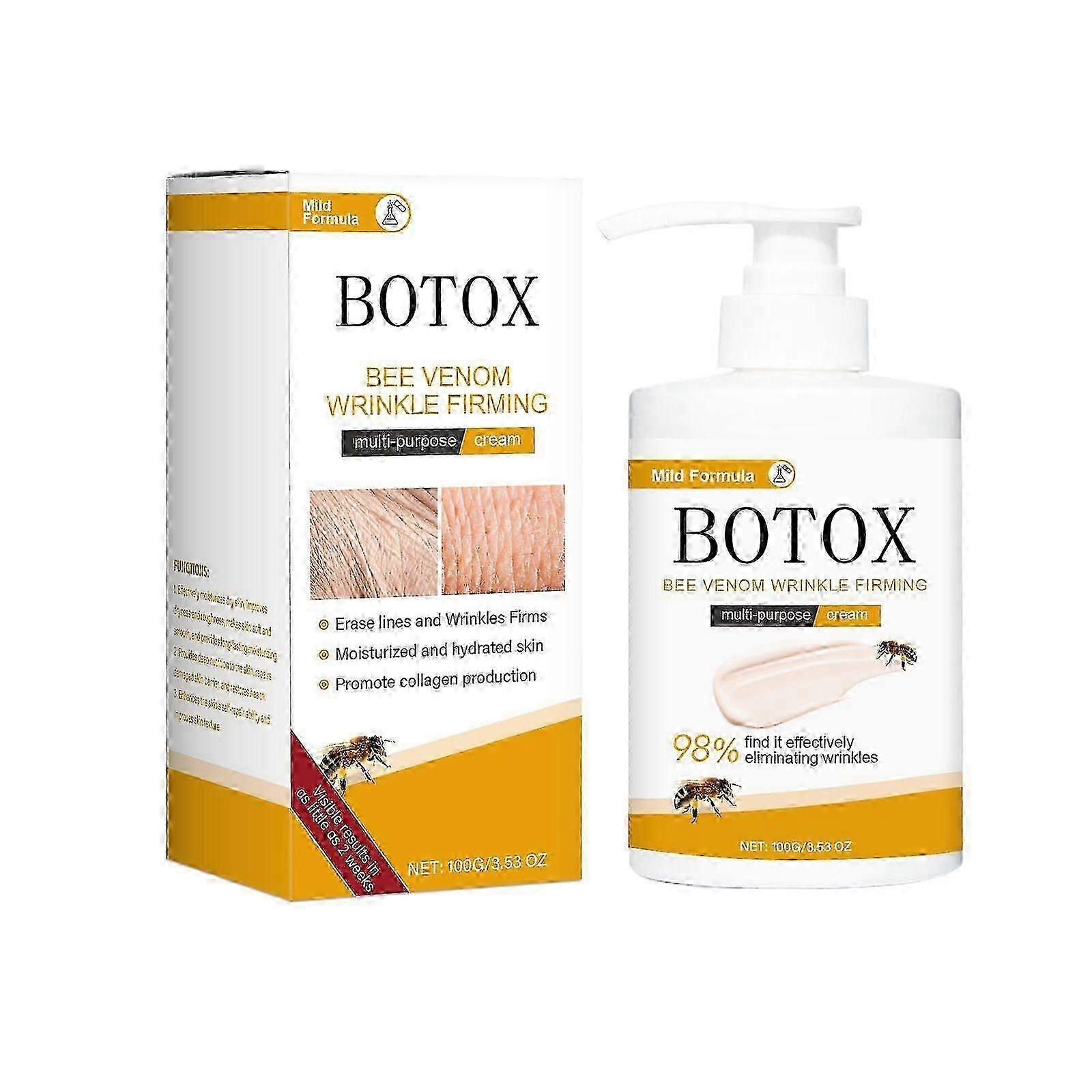 1-3pcs Bee Venom Firming Anti Wrinkles Body Lotion, Bee Venom Wrinkle Removal Cream, Moisturizing, Lifting & Recovery for All Skin Type, Anti-Aging
