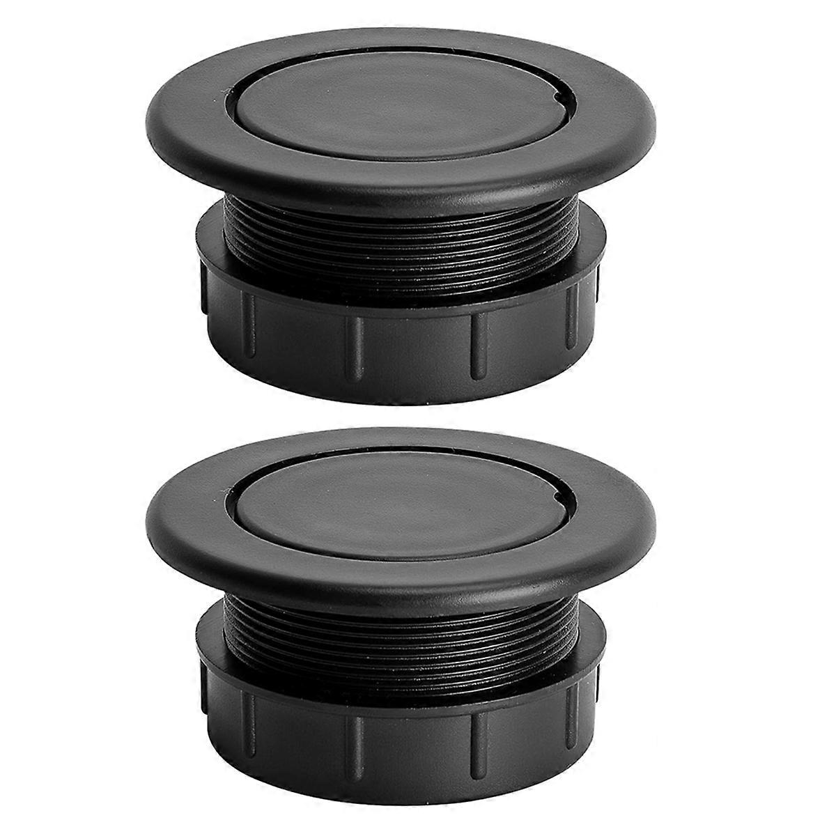 2 Pcs 2 Inch Parasol Umbrella Hole Ring Plug Set, Thicker Patio Table Hole Cover Insert Deck Table