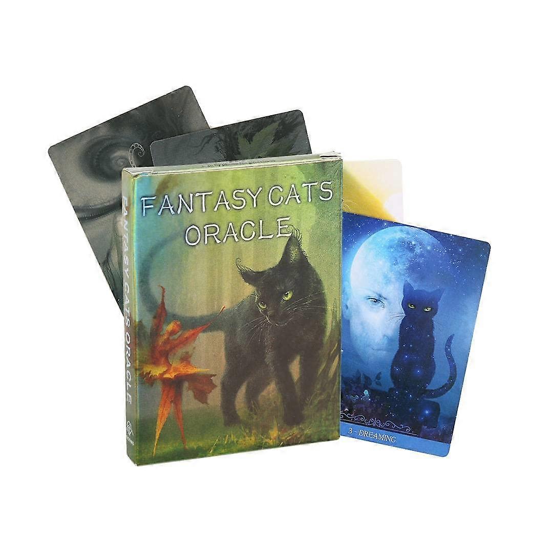 Fantasy Cats Oracle Tarot Card Party Game Fortune Telling