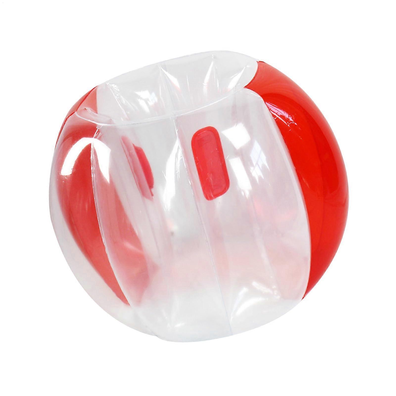 90 cm Inflatable Bumper Balls - Red Bubble Bounce Ball for Outdoor Team Games and Garden Fun