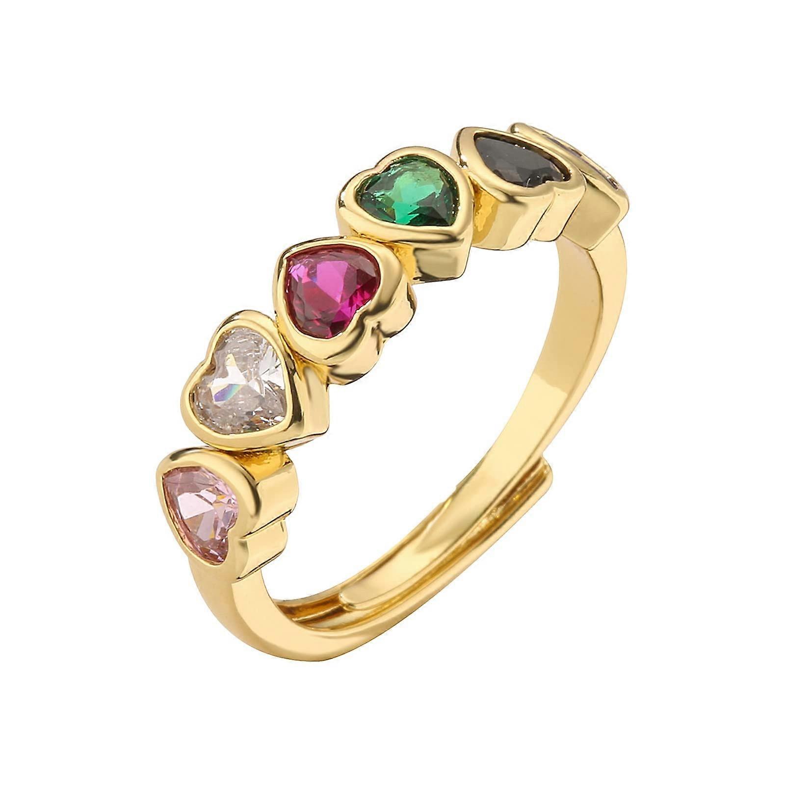 Girl's Ring Set, Love Ring, Simple and Delicate Design, Suitable for All Occasions, Resin and Acrylic Rings, One Size