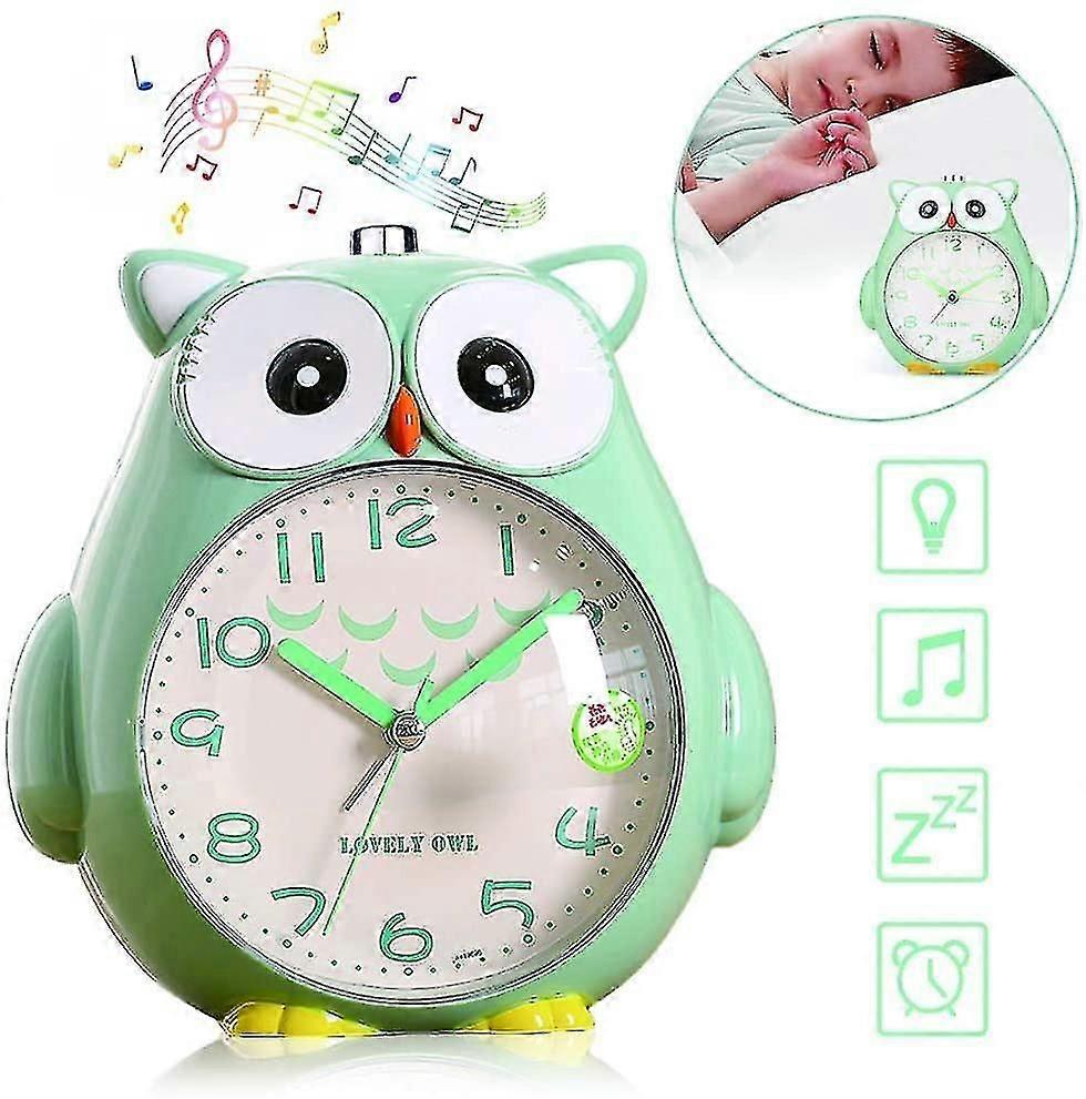 Children's Owl Alarm Clock, Children's Alarm Clock Without Ticking Children's Clock