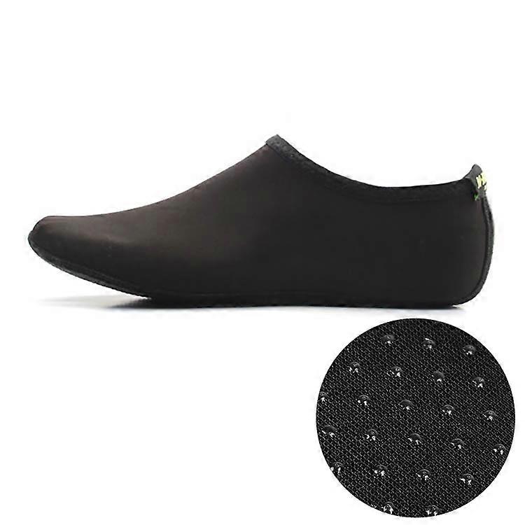 Sapatos e meias de mergulho de cor sólida com sola de pano grosso com textura de grão plástico antiderrapante, um par XXXL