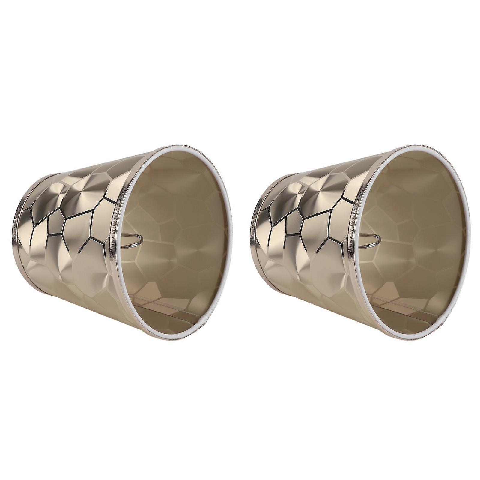 2PCS Drum Lamp Shade E14 PVC Modern Decorative Small Barrel Lampshade Cover for Table Wall Ceiling Lamp 