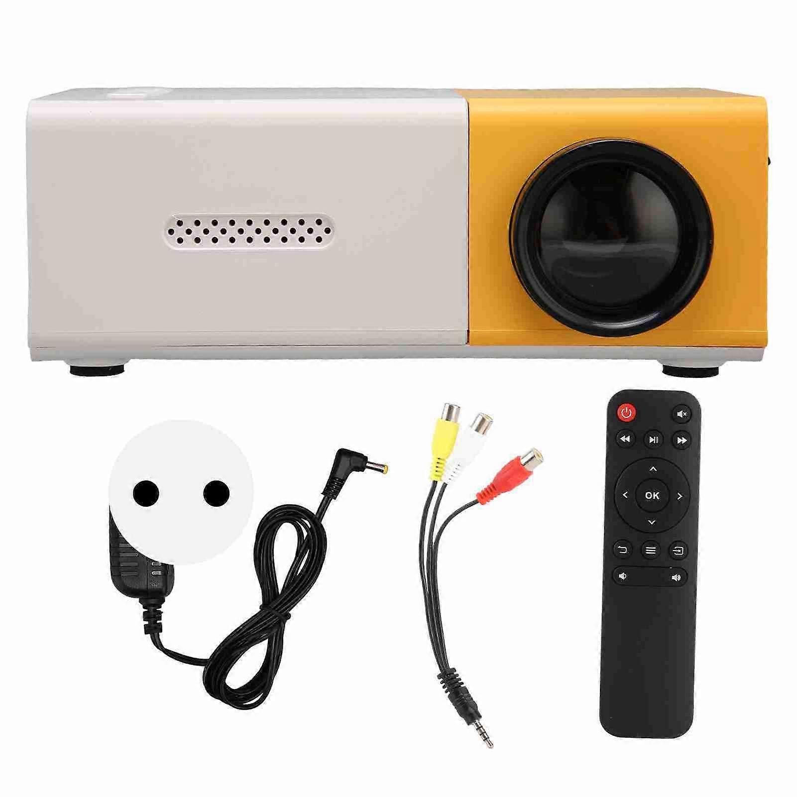 Portable Mini 1080P HD Projector with USB and HD Multimedia Interface, EU Plug