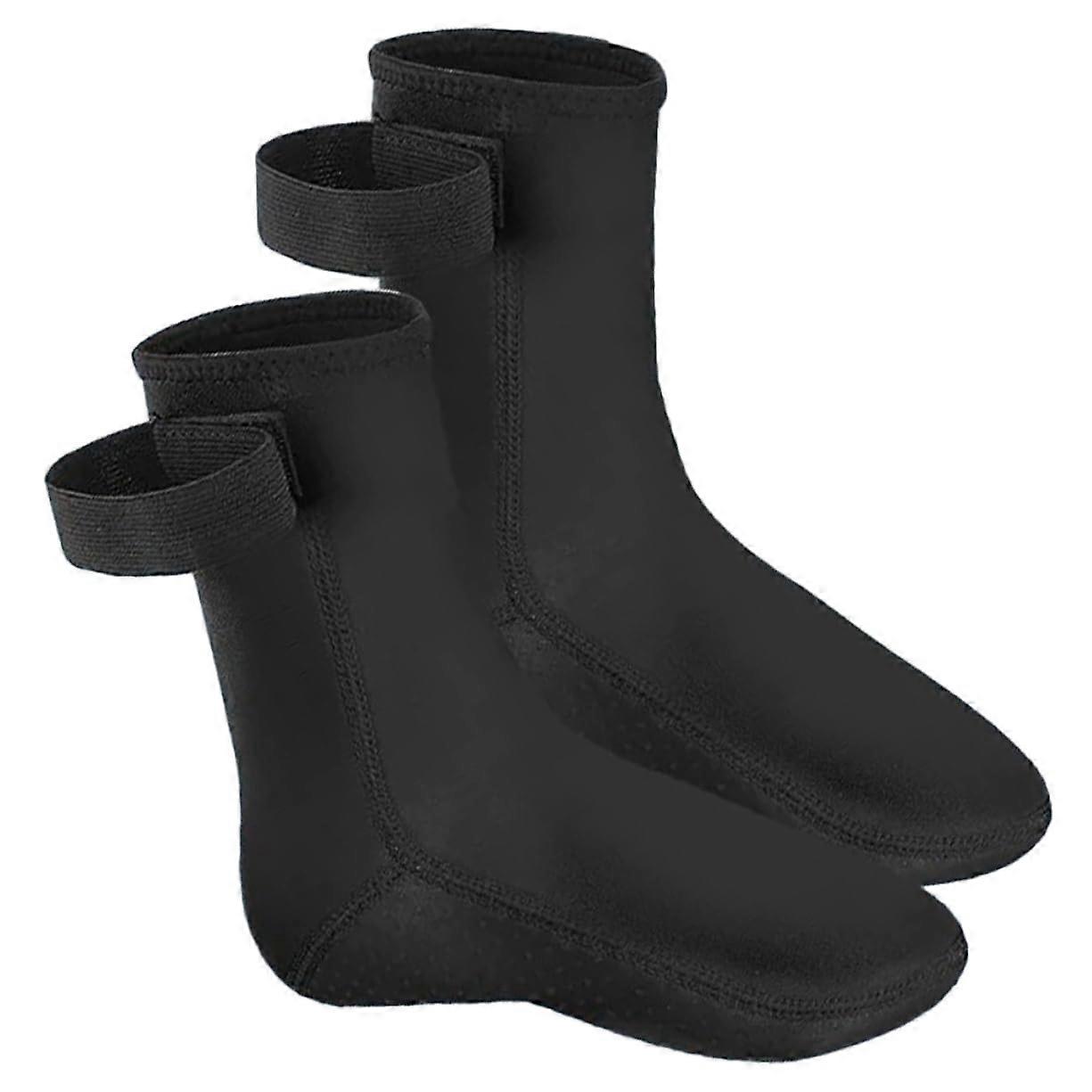 Waterproof Diving Socks For Men - 1 Pair, Neoprene, Non-Slip, Durable, Outdoor Water Sports, Size S