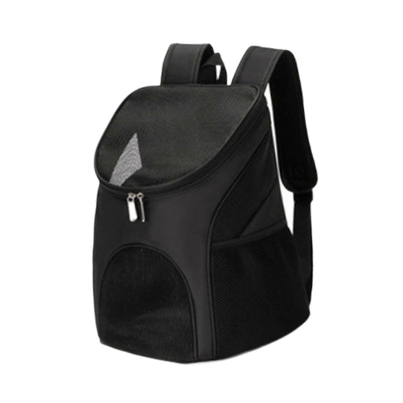 Cat Backpack Carrier For Small Pets Lightweight Pet Bag For Camping And Walking Black