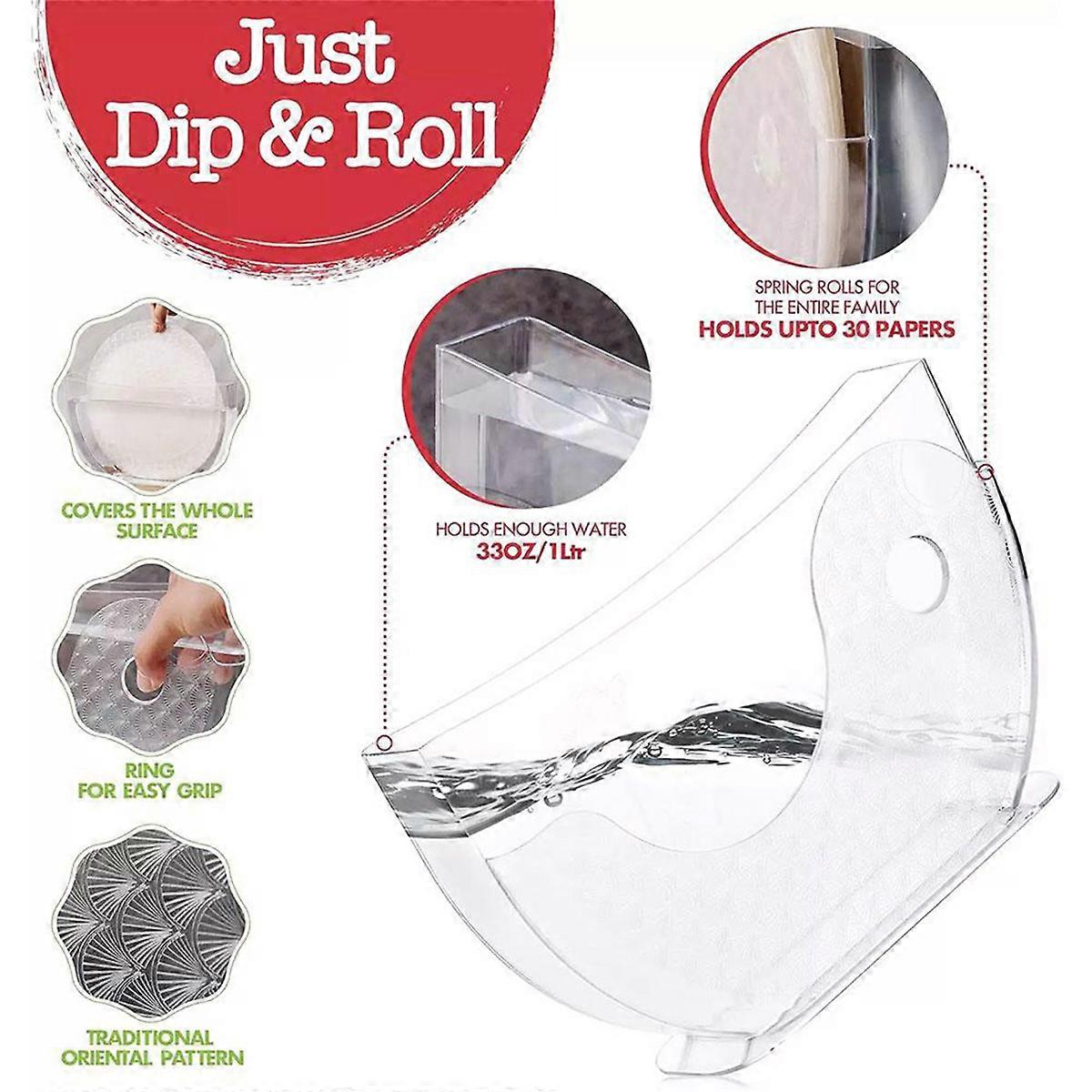 Rice Paper Packaging Container Spring Rolls Water Bowl Rice Paper