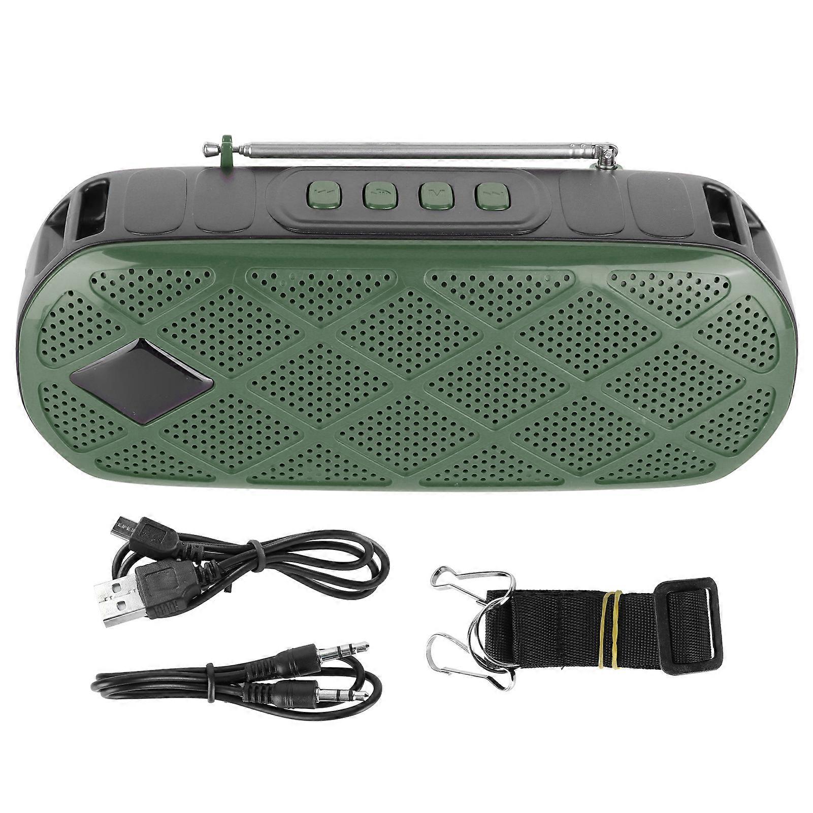 Bluetooth Speaker Outdoor Solar Portable Bluetooth Speaker with Flashlight and FM Radio Function