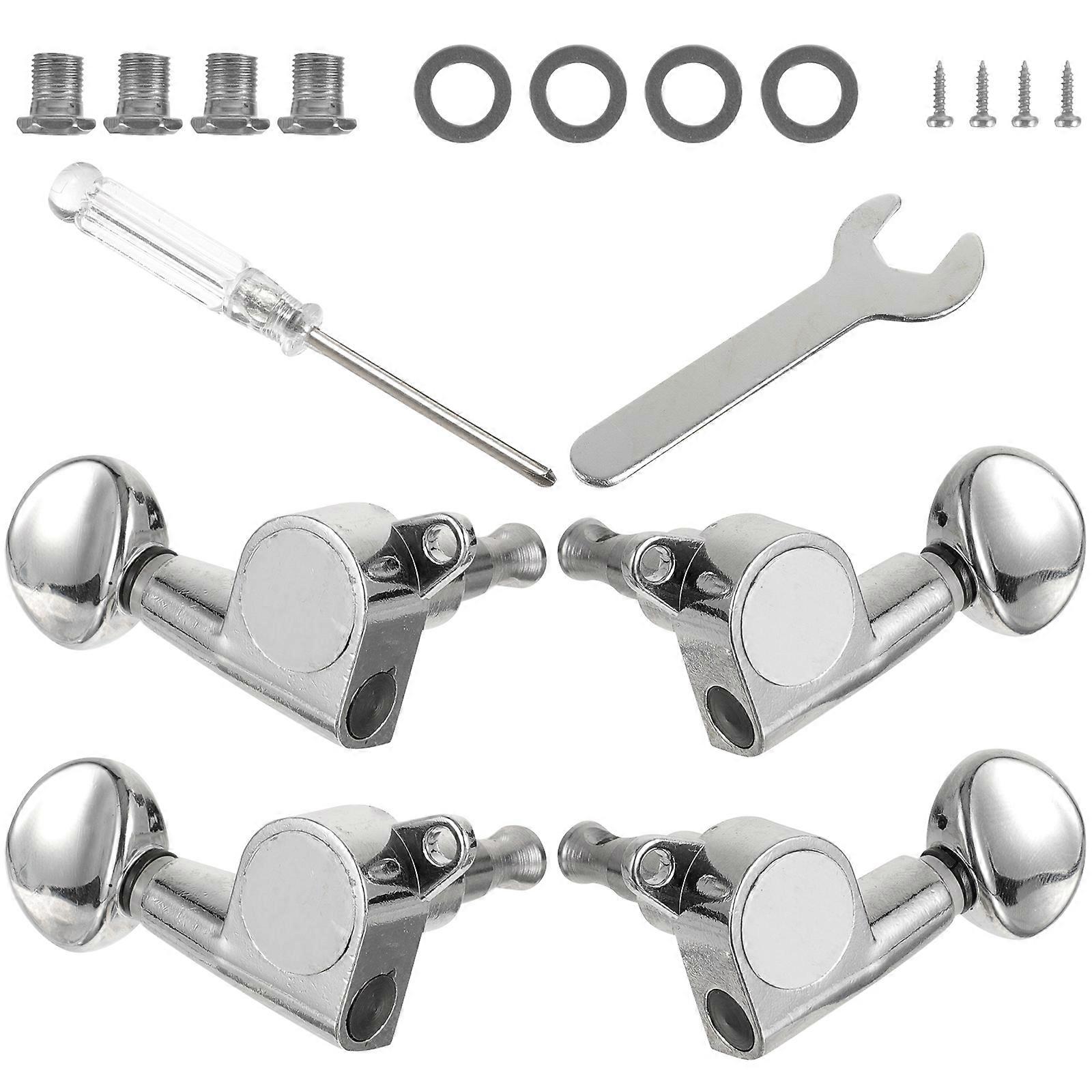 Guitar & Ukulele Tuning Pegs Set with Tools – Durable Replacement Keys for Acoustic Guitars – Ideal for Beginners & Repairers