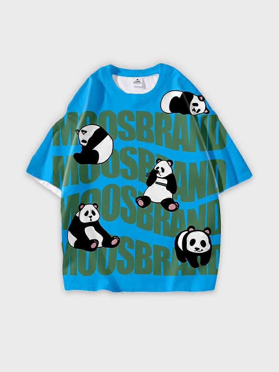 T-shirt round neck Pattern loose short sleeve JW486