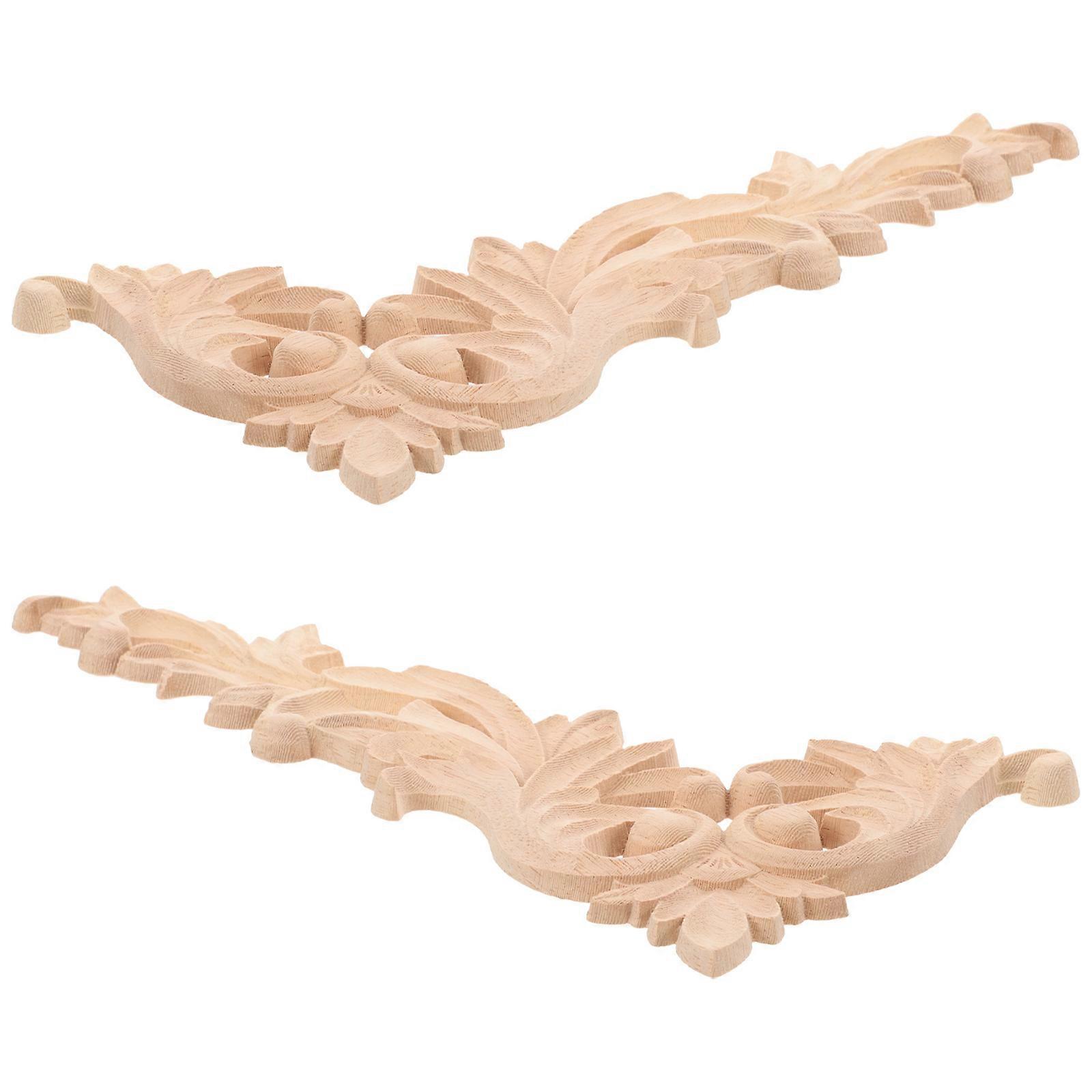 Wooden Appliques for Furniture Durable Decorative Overlays for Cabinet Doors & DIY Projects Easy to Install Wood Onlays