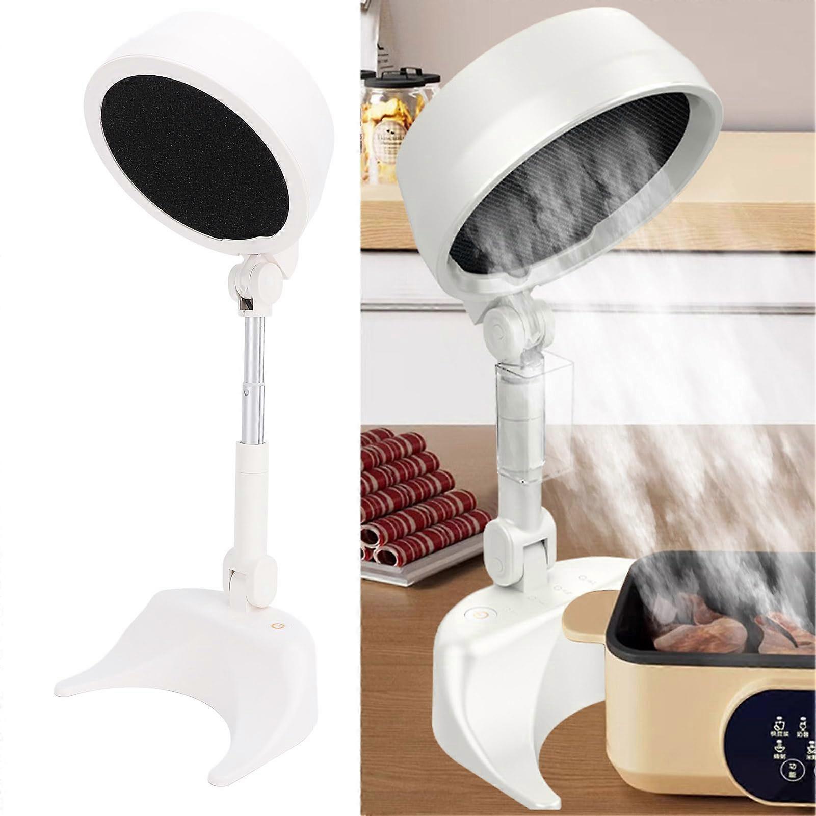 Portable Cooker Hood with 3 Speeds, Adjustable Angle, Oil Catcher Cup, Desktop Kitchen Extractor Fan, Compact Design