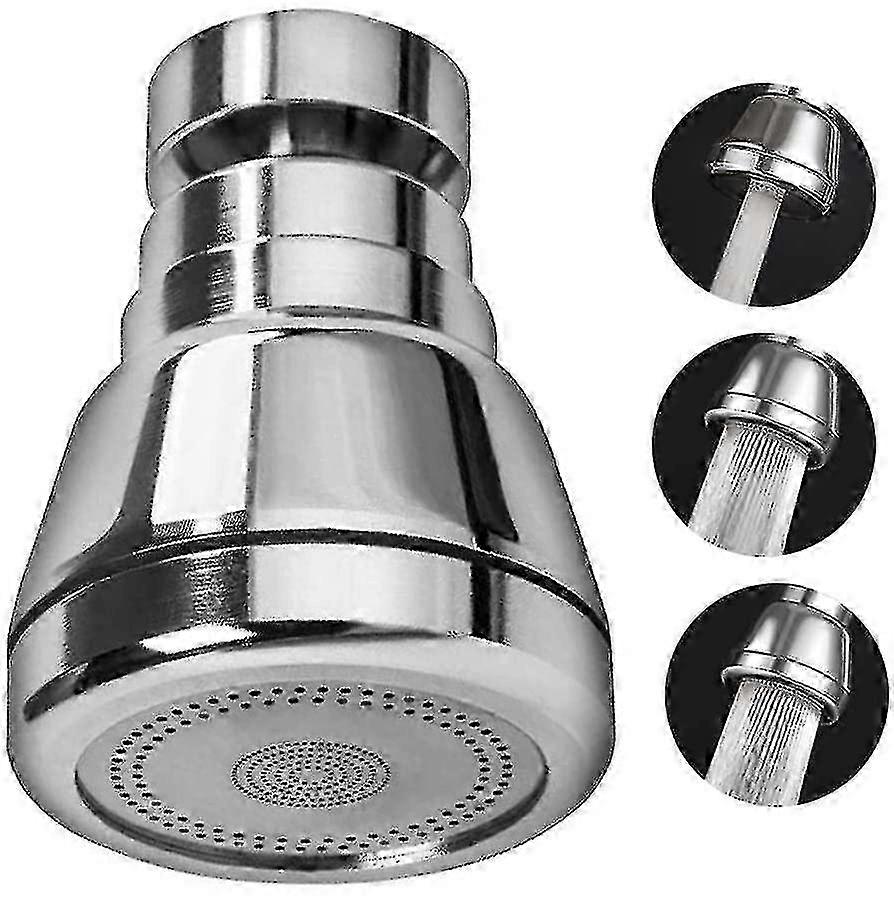 360-degree rotating faucet aerator for water conservation