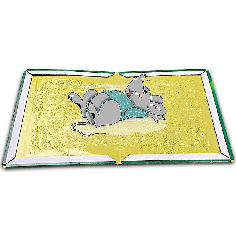 5 pack humanized mouse glue plates, green and environmentally friendly trapsC5, Happy H