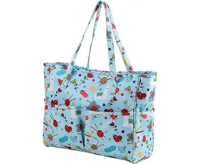 Craft Bag For Knitting, Cross Stitch, Crochet And Yarn Projects And Supplies