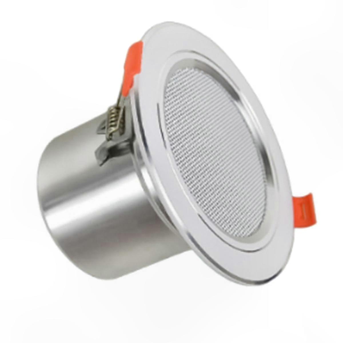10W 8Ω Moisture-Resistant Aluminum Ceiling Speaker for Background Music in Bathrooms and Indoor Spaces