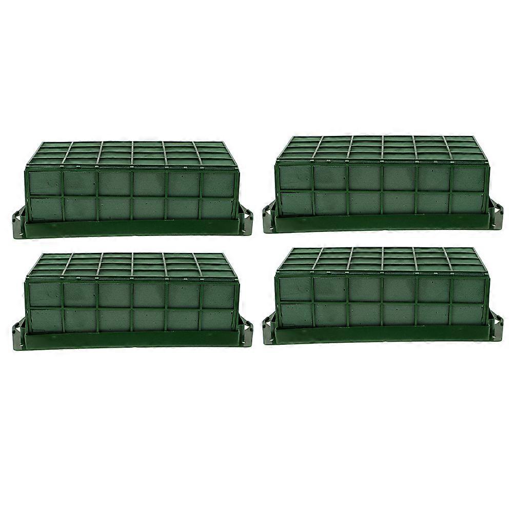 Floral Foams Cage Flower Arrangement Tool Rectangular Shape Simple and Practical For Home Decoration Flower Shop Use 4Pcs