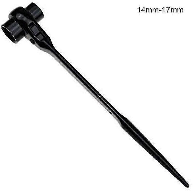 Podger spanner for site work with ratcheting mechanism